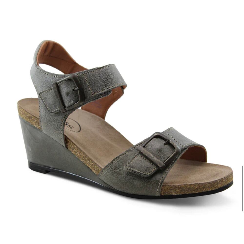 Taos buckle up womens wedge sandals size 7‎